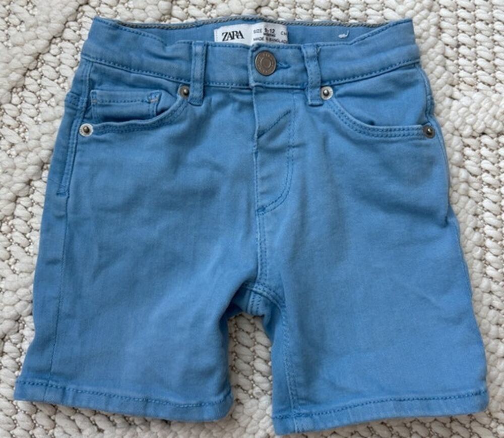 Zara Baby Boy Denim Blue Shorts Size 9-12 Month
